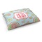 Blue Paisley Dog Bed - Medium w/ Monogram
