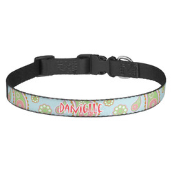 Blue Paisley Dog Collar (Personalized)