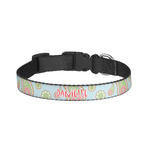Blue Paisley Dog Collar - Small (Personalized)