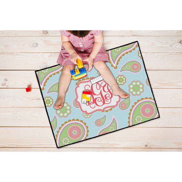 Blue Paisley Door Mats - LIFESTYLE kid