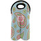 Blue Paisley Double Wine Tote - Front (new)