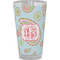 Blue Paisley Pint Glass - Full Color - Front View
