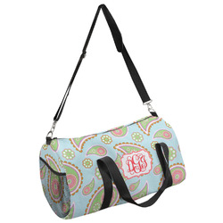 Blue Paisley Duffel Bag - Small (Personalized)