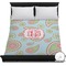 Blue Paisley Duvet Cover - Full / Queen (Personalized)