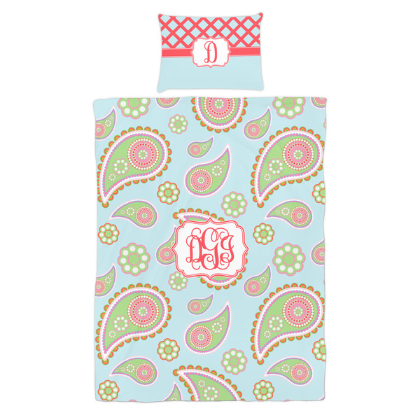 Blue Paisley Duvet Cover Set - Twin - Alt Approval