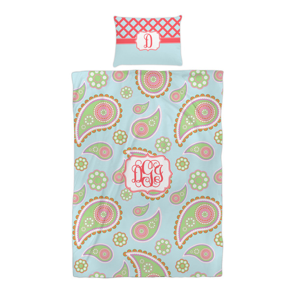 Blue Paisley Duvet Cover Set - Twin XL - Alt Approval