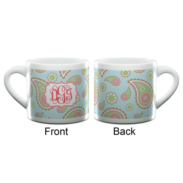 Blue Paisley Espresso Cup - 6oz (Double Shot) (APPROVAL)