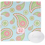 Blue Paisley Washcloth (Personalized)