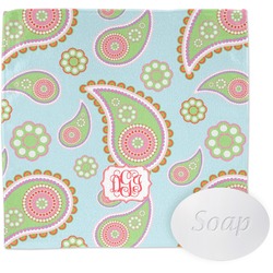 Blue Paisley Washcloth (Personalized)