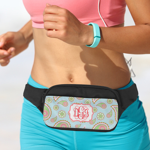 Blue Paisley Fanny Packs - LIFESTYLE