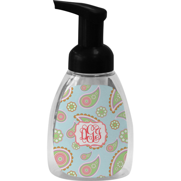 Blue Paisley Foam Soap Bottle