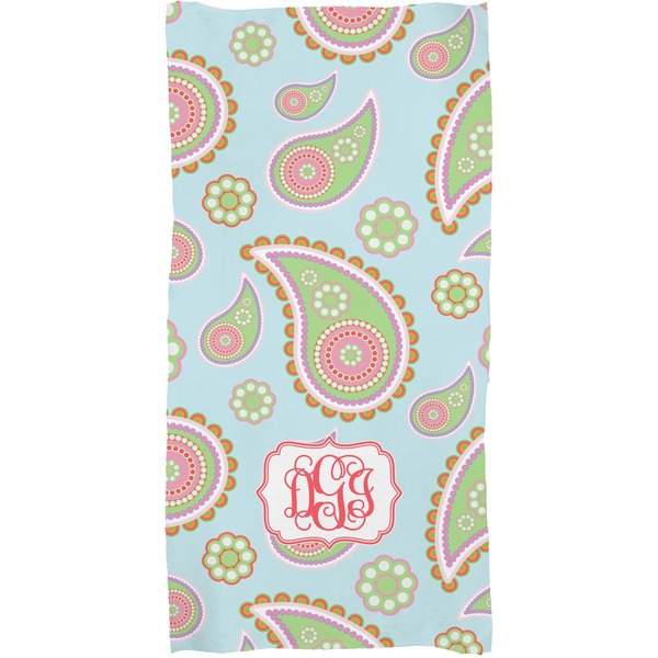Blue Paisley Full Sized Bath Towel - Apvl