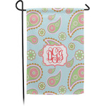 Blue Paisley Garden Flag (Personalized)