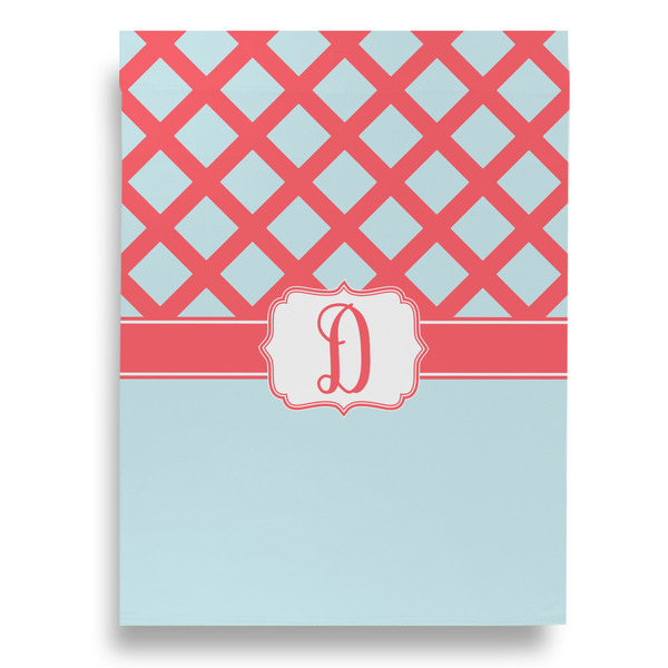 Blue Paisley Garden Flags - Large - Double Sided - BACK