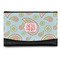 Blue Paisley Genuine Leather Women's Wallet - Small (Personalized)