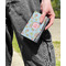 Blue Paisley Genuine Leather Womens Wallet - In Context