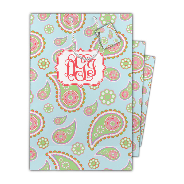 Blue Paisley Gift Bags - Parent/Main