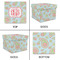 Blue Paisley Gift Boxes with Lid - Canvas Wrapped - Small - Approval