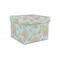 Blue Paisley Gift Box with Lid - Canvas Wrapped - Small (Personalized)