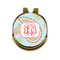 Blue Paisley Golf Ball Marker - Hat Clip - Gold