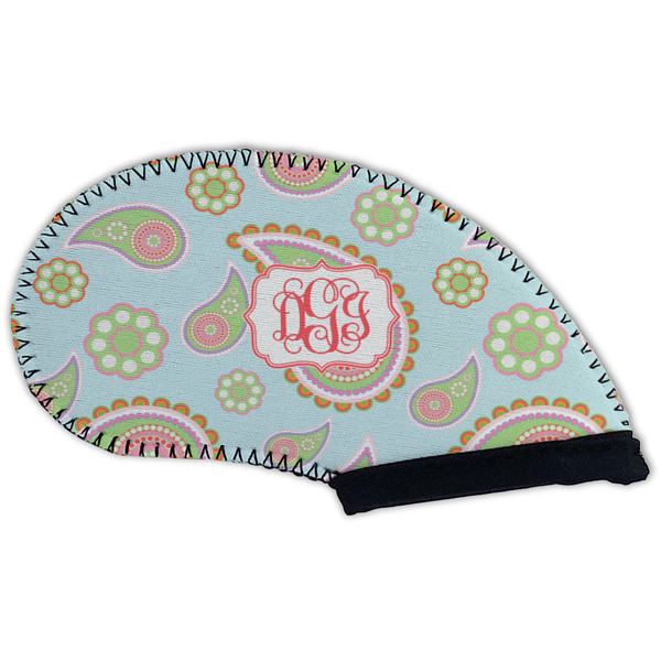 Blue Paisley Golf Club Covers - BACK