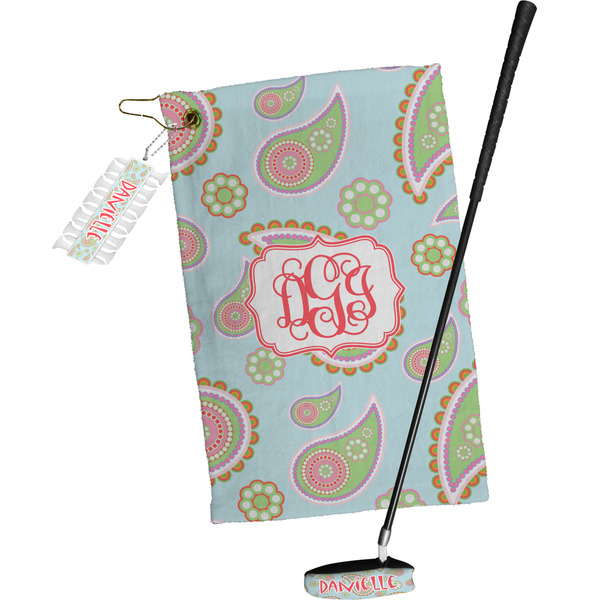Blue Paisley Golf Gift Kit (Full Print)