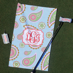 Blue Paisley Golf Towel Gift Set (Personalized)