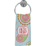 Blue Paisley Hand Towel - Full Print (Personalized)