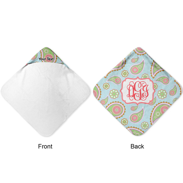 Blue Paisley Hooded Baby Towel- Approval