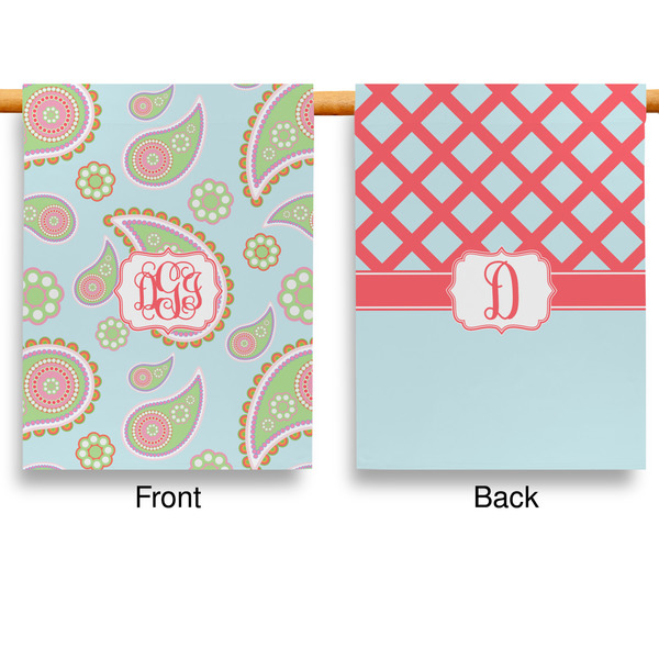 Blue Paisley House Flags - Double Sided - APPROVAL