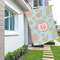 Blue Paisley House Flags - Double Sided - LIFESTYLE