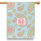 Blue Paisley 28" House Flag - Single Sided (Personalized)