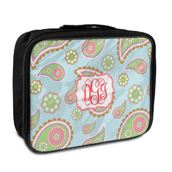 Blue Paisley Insulated Lunch Bag (Personalized)