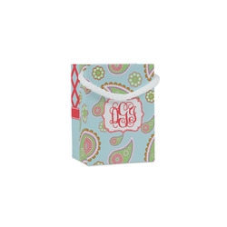 Blue Paisley Jewelry Gift Bags - Gloss (Personalized)