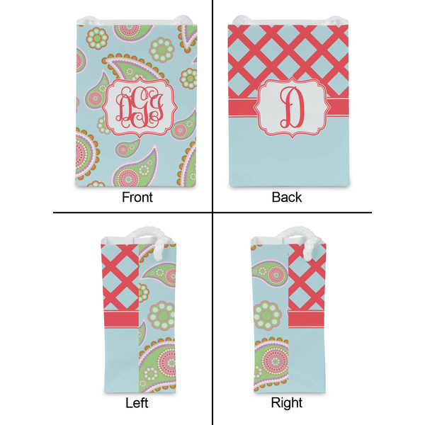 Blue Paisley Jewelry Gift Bag - Matte - Approval