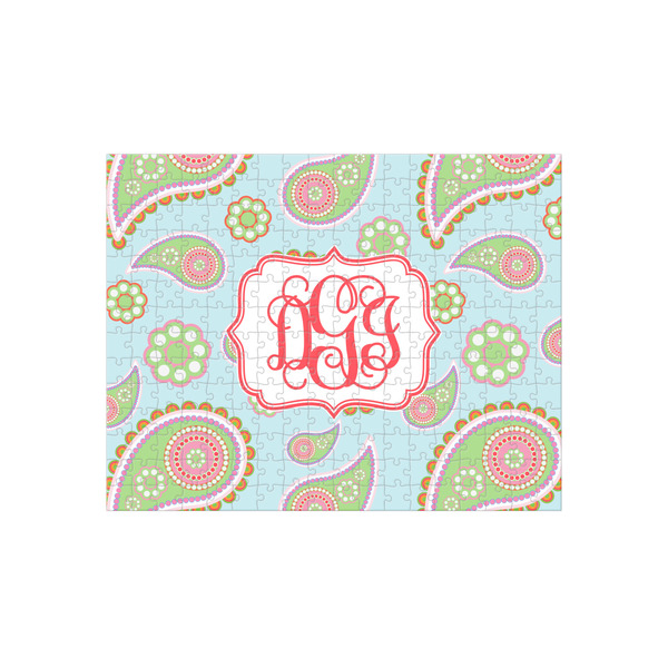 Custom Blue Paisley 252 pc Jigsaw Puzzle (Personalized)