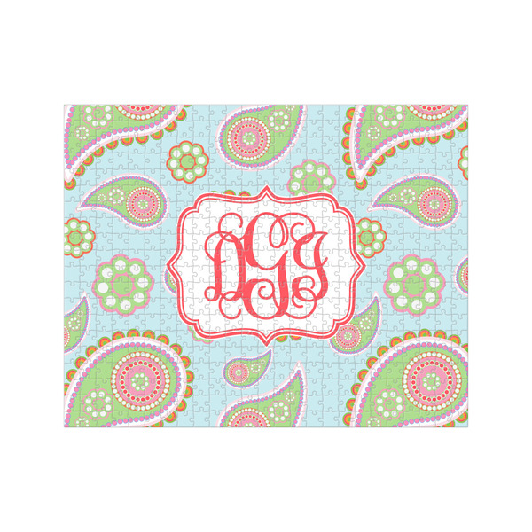 Custom Blue Paisley 500 pc Jigsaw Puzzle (Personalized)