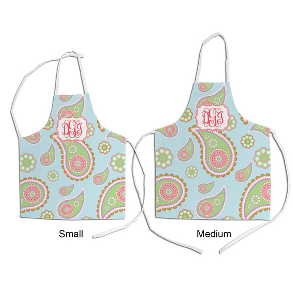 Blue Paisley Kid's Aprons - Comparison