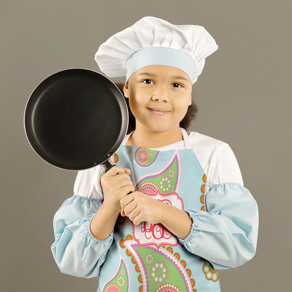 Blue Paisley Kid's Aprons - Medium - Lifestyle