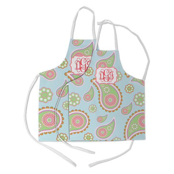 Blue Paisley Kid's Aprons - Parent - Main