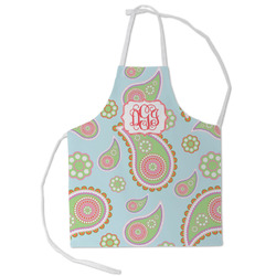 Blue Paisley Kid's Apron - Small (Personalized)