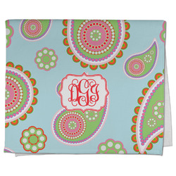 Blue Paisley Kitchen Towel - Poly Cotton w/ Monograms
