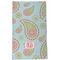 Blue Paisley Kitchen Towel - Poly Cotton - Full Front