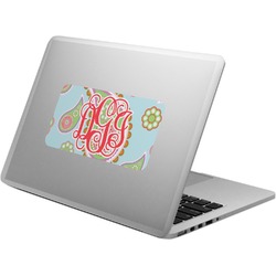 Blue Paisley Laptop Decal (Personalized)