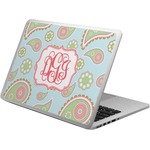 Blue Paisley Laptop Skin - Custom Sized (Personalized)