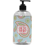 Blue Paisley Plastic Soap / Lotion Dispenser (Personalized)