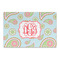 Blue Paisley Large Rectangle Car Magnet (Personalized)