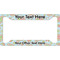 Blue Paisley License Plate Frame - Style A (Personalized)