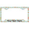 Blue Paisley License Plate Frame - Style C
