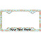 Blue Paisley License Plate Frame - Style C (Personalized)